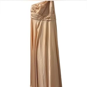 Azazie One-Shoulder Gold Dress
